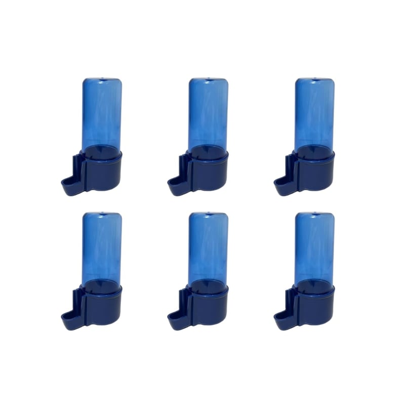 Automatická napájačka pre vtáky ANIMALPLAST, 100 ml – modrá – 6 ks
