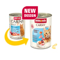Animonda Carny Adult Krmivo pre mačky kuracie a losos 6x400g 2