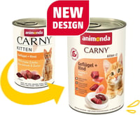 animonda Carny Kitten nedves macskaeledel kölyökmacskáknak - Csirke és Pulyka ízű, 12 x 400 g 2