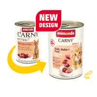 Hrană umedă pentru pisoi Animonda Carny cu vițel, pui și curcan – 12 x 400 g 2