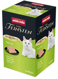 Animonda Vom Feinsten Meni od puretine – Mokra hrana za odrasle mačke, bez žitarica, bez šećera, 6 x 100 g 1