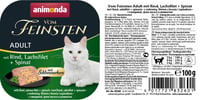 animonda Vom Feinsten hrana za mačke Schlemmerkern s govedinom, filetom lososa i špinatom – 32 x 100 g mokre hrane 2