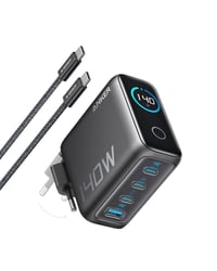 Încărcător Anker 140W USB-C, Încărcător Laptop, Adaptor de Rețea cu 4 Porturi pentru Mai Multe Dispozitive 1