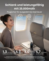 Anker 25000 mAh 165W Laptop Powerbank 3 USB-C Repülőgép-kompatibilis - black 4