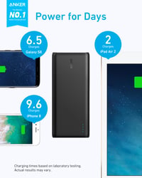 Externá batéria Anker 337 PowerCore 26K 26 800 mAh, rýchle nabíjanie, 3 USB porty pre iPhone, iPad a zariadenia Samsung Galaxy 2