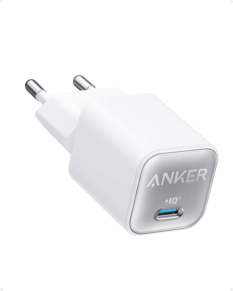 Anker 511 Nano 3 USB-C rýchlonabíjačka 30W GaN PIQ 3.0 PPS kompatibilná s iPhone, kompaktná nástenná nabíjačka