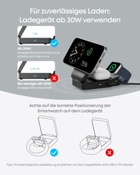 Nabíjacia stanica Anker MagGo 3-v-1, 15W bezdrôtová nabíjačka s certifikáciou Qi2, kompatibilná s MagSafe, pre iPhone 17/16/15/14, AirPods, Apple Watch 9 6