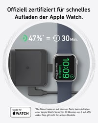 Nabíjacia stanica Anker MagGo 3-v-1, 15W bezdrôtová nabíjačka s certifikáciou Qi2, kompatibilná s MagSafe, pre iPhone 17/16/15/14, AirPods, Apple Watch 9 4
