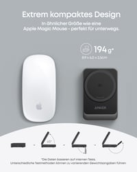 Nabíjacia stanica Anker MagGo 3-v-1, 15W bezdrôtová nabíjačka s certifikáciou Qi2, kompatibilná s MagSafe, pre iPhone 17/16/15/14, AirPods, Apple Watch 9 3