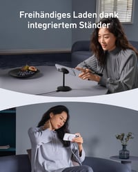Anker MagGo 15W Qi2 MagSafe vezeték nélküli töltőállomás USB-C kábellel, tápegység nélkül 4