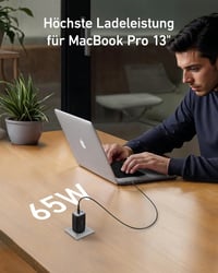 Anker Nano 65W USB-C hálózati töltő, 3 portos, PPS gyorstöltés 2