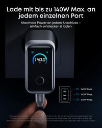 Nabíjačka Anker Prime 160W USB-C, kompaktný 3-portový GaN nabíjací adaptér 4