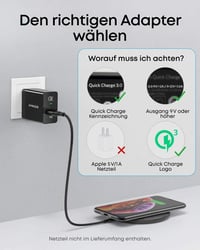 Pad de încărcare wireless Anker certificat Qi, 10W Max, compatibil Samsung, încărcare rapidă 3