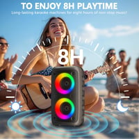 Ankuka Karaoke Gép 2025 2 Mikrofonnal Bluetooth Hangszóróval TV Okostelefon Támogatás 5