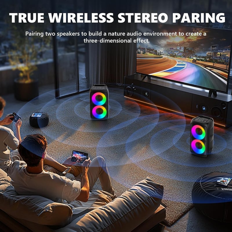 Ankuka Karaoke Gép 2025 2 Mikrofonnal Bluetooth Hangszóróval TV Okostelefon Támogatás
