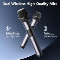 Ankuka Karaoke Gép 2025 2 Mikrofonnal Bluetooth Hangszóróval TV Okostelefon Támogatás 4
