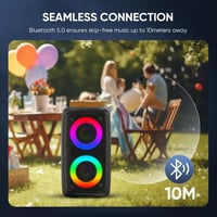 Ankuka Karaoke Gép 2025 2 Mikrofonnal Bluetooth Hangszóróval TV Okostelefon Támogatás 8