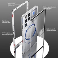 Husă transparentă Anlalish pentru Redmagic 11 Pro cu cataramă magnetică, carcasă de protecție din PC rezistentă la șocuri - argintiu 5