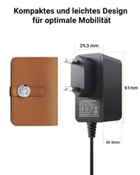 Adaptor alimentare Anlapus 12V 2A pentru cameră CCTV DVR, conector 5,5x2,1 mm, cablu 1 m, ștecher EU 7
