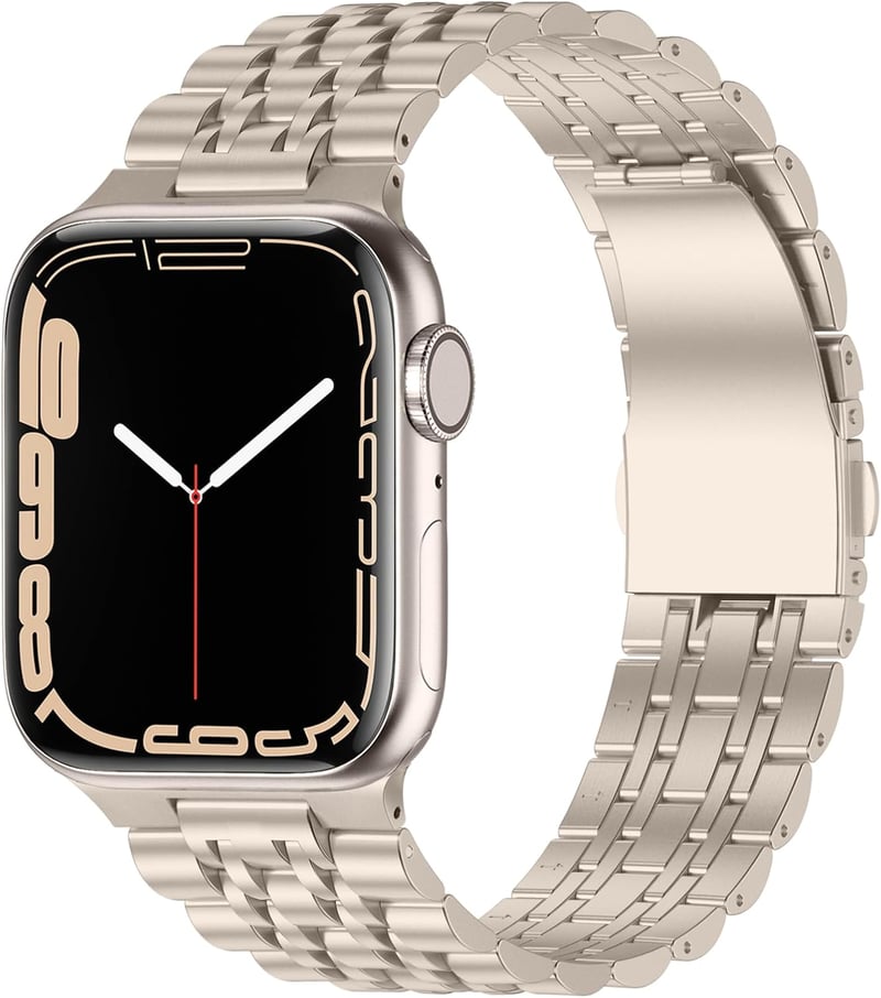 Anlinser rozsdamentes acél Apple Watch szíj 38/40/41/42 mm - Polar Star