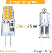 Anmossi G4 LED izzó 3W meleg fehér 3000K 12V 10db csomag 2