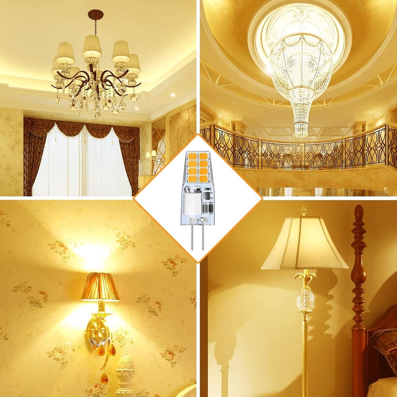 Anmossi G4 LED izzó 3W meleg fehér 3000K 12V 10db csomag