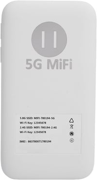 Annadue 5G WLAN hotspot 6100 mAh, 16 eszköz támogatás, hordozható mobilinternet 7