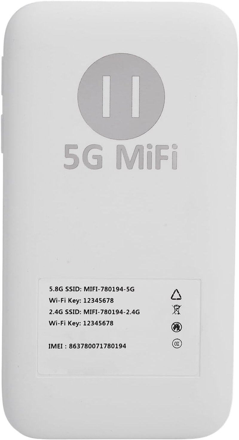 Annadue 5G WLAN hotspot 6100 mAh, 16 eszköz támogatás, hordozható mobilinternet