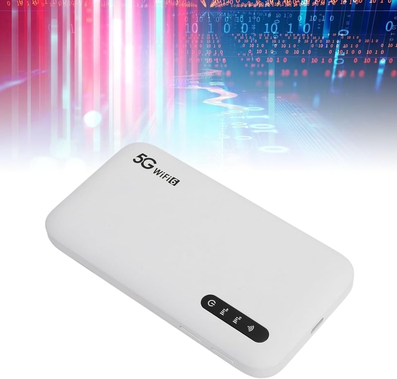 Annadue 5G WLAN hotspot 6100 mAh, 16 eszköz támogatás, hordozható mobilinternet