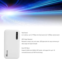 Annadue 5G WLAN hotspot 6100 mAh, 16 eszköz támogatás, hordozható mobilinternet 3