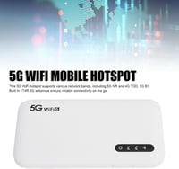 Annadue 5G WLAN hotspot 6100 mAh, 16 eszköz támogatás, hordozható mobilinternet 2