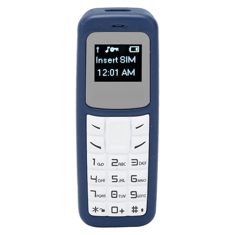 Annadue BM30 Bluetooth mobilný telefón s háčikom na ucho, na SIM kartu, 350 mAh – modrý
