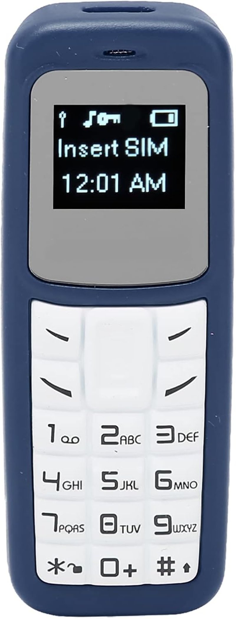 Annadue BM30 Bluetooth fülkampós mobiltelefon SIM-kártyás, 350 mAh - kék