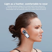 Annadue BM30 Bluetooth fülkampós mobiltelefon SIM-kártyás, 350 mAh - kék 2
