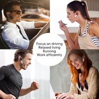 Annadue BM30 Bluetooth fülkampós mobiltelefon SIM-kártyás, 350 mAh - kék 6