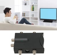 Annadue TV Jelerősítő 2 Bemenet 4 Kimenet Kétirányú Antenna Kábel TV Erősítő Nagy Erősítéssel Veszteségmentes Átvitelhez 6