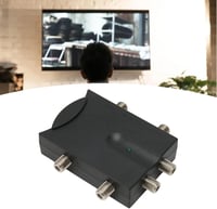Annadue TV Jelerősítő 2 Bemenet 4 Kimenet Kétirányú Antenna Kábel TV Erősítő Nagy Erősítéssel Veszteségmentes Átvitelhez 2