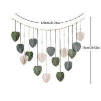 Makramé nástenná tapiséria Anneratteryer, veľká, boho dekorácia do obývačky, spálne, detskej izby, textilná dekorácia na stenu, 120x75 cm 2