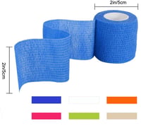 Annhao Samoljepljivi Fleksibilni Zavoj 12 Rola - 5cm x 4.5m Sportski Bandaž za Ruke, Noge, Koljena - Prozračni Elastični Povoj u 12 Boja 2