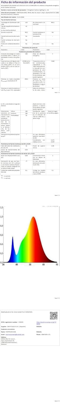 Pachet 2 bucăți proiector industrial cu LED ANNIFUNLY UFO 200W, 28000 lumeni, 6500K alb rece, IP65, pentru garaj, depozit, fabrică, stadion, hală 10