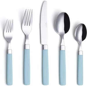 Set Annova de 20 de piese tacâmuri inox cu mâner colorat, pentru 4 persoane