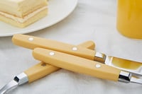 ANNOVA Retro Rozsdamentes Evőeszköz Készlet 20 Részes Kés Villa Kanál Sárga 7