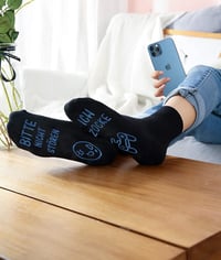 ANPLUS Gaming Zokni 'Bitte nicht stören' Csúszásmentes Gamer Zokni 6