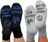 ANPLUS Gaming Zokni 'Bitte nicht stören' Csúszásmentes Gamer Zokni 1