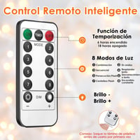 Anpro USB LED Fényfüggöny 300 LED - 3x3m Meleg Fehér Világítás 8 Fénymóddal, Távirányítóval - Beltéri Dekoráció Esküvőre, Partira 4