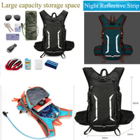 ANPTER Túra Hátizsák Férfi Női Vízálló Trekking Táska Laptop Rekesszel Könnyű Outdoor Kirándulás Utazás Fekete 3