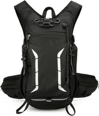 ANPTER Túra Hátizsák Férfi Női Vízálló Trekking Táska Laptop Rekesszel Könnyű Outdoor Kirándulás Utazás Fekete 1