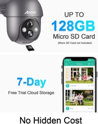 ANRAN 2K Kültéri WiFi Biztonsági Kamera 360° Forgatható Napelemes PIR Mozgásérzékelővel, Reflektorfénnyel, Kétirányú Hanggal, Éjjellátóval,  8