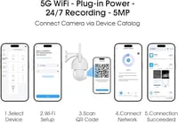 ANRAN 3K WiFi biztonsági kamera 360°-os forgatással 2