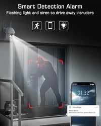 ANRAN 3K WiFi biztonsági kamera 360°-os forgatással 5